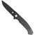 CobraTec Aventus Carbon/Titanium S35VN Folding Knife with Carbon Fiber Handle