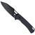 CobraTec Wolverine Fixed Blade Knife Black with Kydex Sheath - Part CTFBWOLBLK