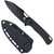 CobraTec Wolverine Fixed Blade Knife Black with Kydex Sheath - Part CTFBWOLBLK