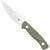 CobraTec Koonsman Fixed Blade Knife OD Green - Durable Drop Point Design with Micarta Handle