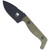 CobraTec Kingpin S Fixed Blade Knife in OD Green with D2 Steel Blade and G-10 Handle