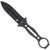 CobraTec Ringed Claymore Dagger Fixed Blade Knife in Black (Part #CTRCLMDAGNSBLK)
