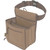 Allen Rival Double Compartment Shell Bag Brown with Adjustable Web Belt and Heavy-Duty Zipper