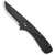 Outdoor Edge Razor VX1 EDC Knife Aluminum Black - 3 Inch Blade, Reversible Pocket Clip