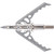 Rage Hypodermic NC +P Broadheads 125 Grain, 3-Pack * Precision 2-Blade Archery Broadheads with Hypodermic Tip