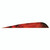 Gateway Tre-Bark Feathers Tre-Red 4-inch RW Parabolic Die Cut Feathers (100 Pack)