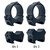 VersaRing Universal Scope Rings Black 30mm Hinge with Low, Medium, and High Heights