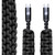 Dark Energy USB C to C Paracord Cable in Black – 36 Inch with 30 Feet of 550 lb Paracord and Protective Features