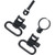 Uncle Mike's QD Swivels 115 RF 1 inch .22 Full Band Blued - Versatile Quick-Detach Rifle Sling Mounts