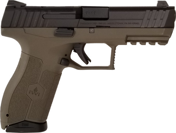 "IWI MASADA Optics Ready Pistol - OD Green| 9mm | 4.1"" Barrel | 17rd"