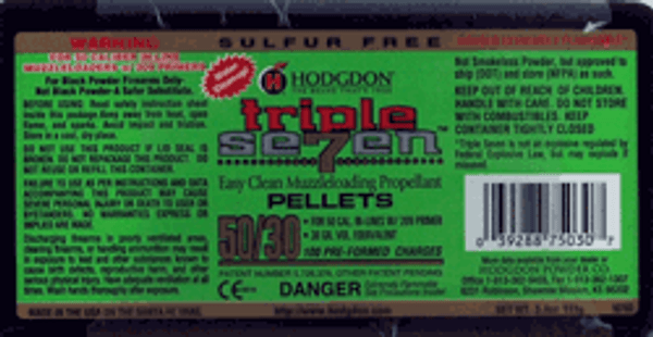 HODGDON TRIPLE SEVEN 30GR PELL