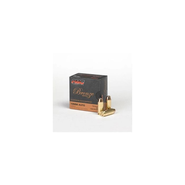 PMC Ammunition 10B Bronze 10mm Handgun Ammo - 170 Grain JHP - 25rd Box