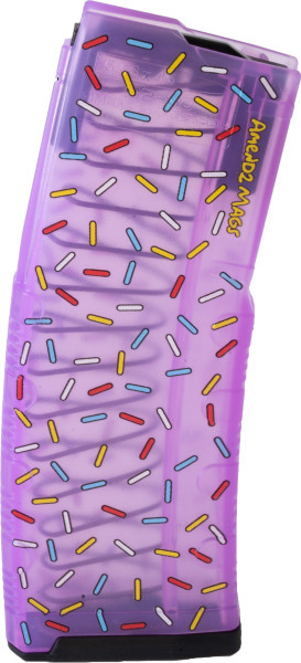 Amend2 Mags MOD C AR-15 Magazine - Translucent Pink Sprinkle Donut | 30rd | 5.56 NATO