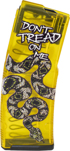 Amend2 Mags MOD C AR-15 Magazine - Translucent Don't Tread On Me Yellow | 30rd | 5.56 NATO