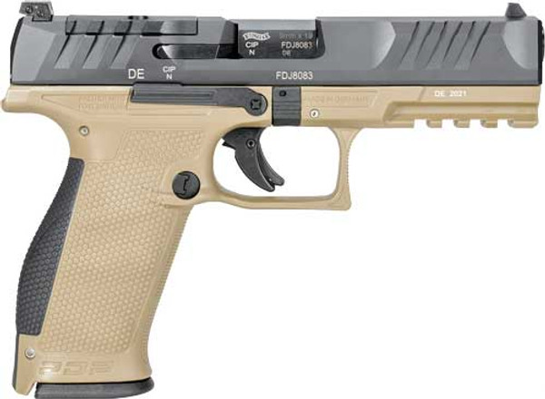 Walther PDP OR 9mm Pistol 2858380 - 4.5" Barrel, Ergonomic Grip