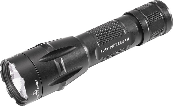 SureFire Fury Intellibeam FURY-IB-DF LED Tactical Flashlight with Auto-Adjusting Beam and Dual Fuel Capability