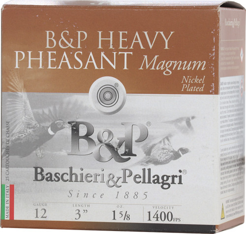 B&P 12 Gauge 3-inch Premium Lead Shotgun Shells, 1 5/8 oz #5 - Pack of 25