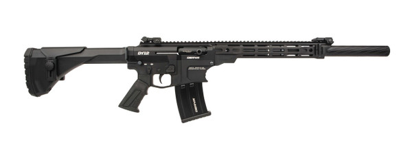 Derya DY12 12-Gauge Semi-Auto Shotgun with Black Anodized Finish and M-LOK Handguard