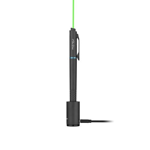 Olight O-Pen Glow LED Pen Light with Laser, Black - Model OPENGLOWBK