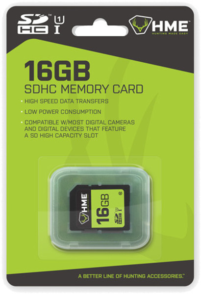 HME Products 16GB SDHC Memory Card for Cameras and Devices