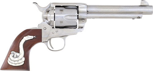 Cimarron Man with No Name .357 Magnum Revolver - Nickel Finish, 5.5 Inch Barrel