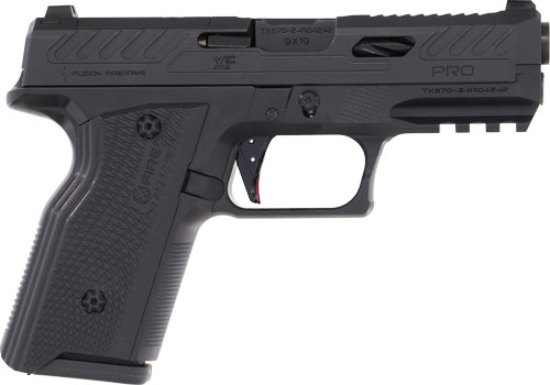 Fusion Firearms XF9BLK10 9mm Luger Semi-Auto Pistol with 4-Inch Barrel and Two Magazines