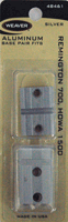 Weaver Base Top Mount Pair for Remington 700 with Silver Matte Finish