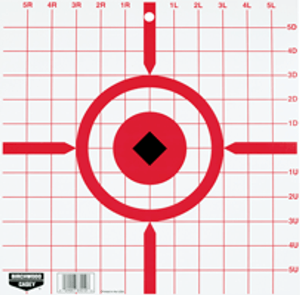 Birchwood Casey B/C Target Rigid Paper 12" - Set of 10 Targets for Shooting Practice and Sight-In
