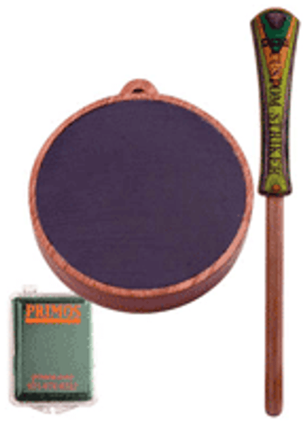 Primos Lucky Striker* Mechanical Turkey Call Pot with Slate Surface and Conditioning Kit Primos Lucky Striker* Mechanical Turkey Call Pot with Slate Surface and Conditioning Kit