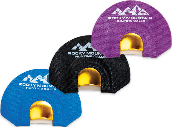 Rocky Mountain Hunting Calls RMHC #142 GTP Elk Call 3 Pack - Mouth Latex Calls in Blue, Black, and Purple