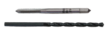Williams Gunsight Co. 1767 High Speed Tap & Drill Set with Silver/Black Finish, 6-48 Tap and No. 31 Drill