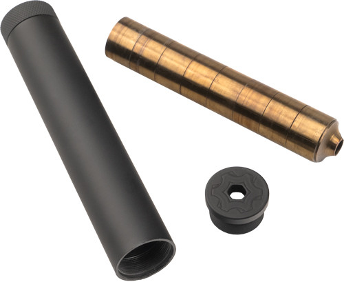 CMMG Precision Zeroed 22 Rimfire Suppressor - Black Nitride Finish, 1/2x28 Thread, Stainless Steel Laser Welded Design