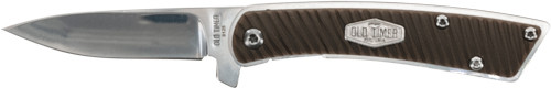 Old Timer Slim Drop Knife with 2.6-inch Stainless Steel Blade and Thermoplastic Rubber Handle
