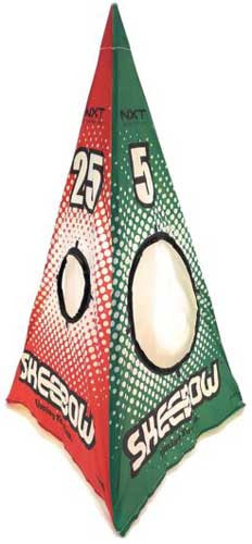NXT Generation Toys Skeebow Target Skill Game with Triangular Design and Three Target Pockets