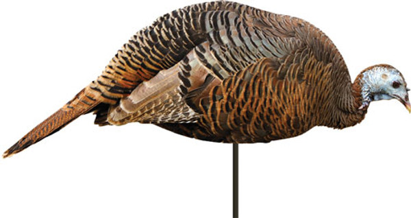 Montana Decoy Company M0043 Turkey Hen Decoy for Hunting - Realistic Feeding Pose, Compact & Lightweight