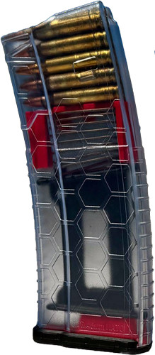 Hexmag AR-15 5.56X45 Polymer Magazine - Clear Finish, 30 Rounds Capacity