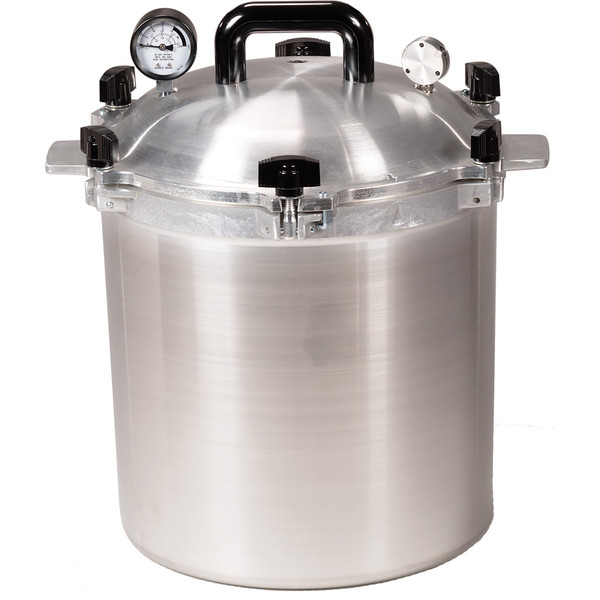 All American 25 Qt. Canner Pressure Cooker with Metal-to-Metal Seal and Adjustable Pressure Regulator