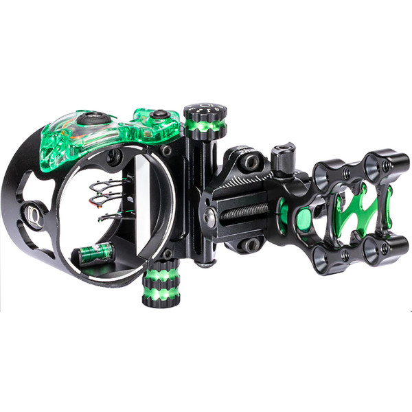 IQ Sights IQ Pro Hunter Sight RH with Retina Lock Technology and 3-Pin Model in Green