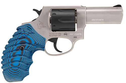 Taurus 605 .357 Magnum / .38 Special 3-inch Stainless Steel Revolver with Black Cylinder and Fixed Sights