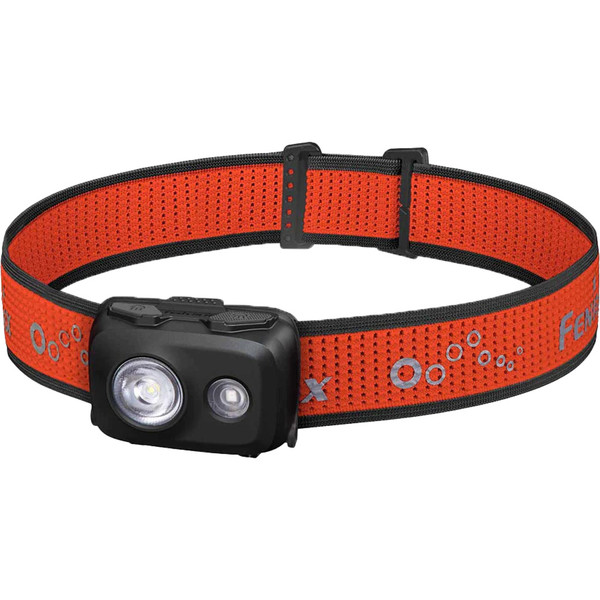 Fenix HL16 AAA Headlamp 450 Lumens Black * Compact LED Headlamp with Red and White Lighting Modes