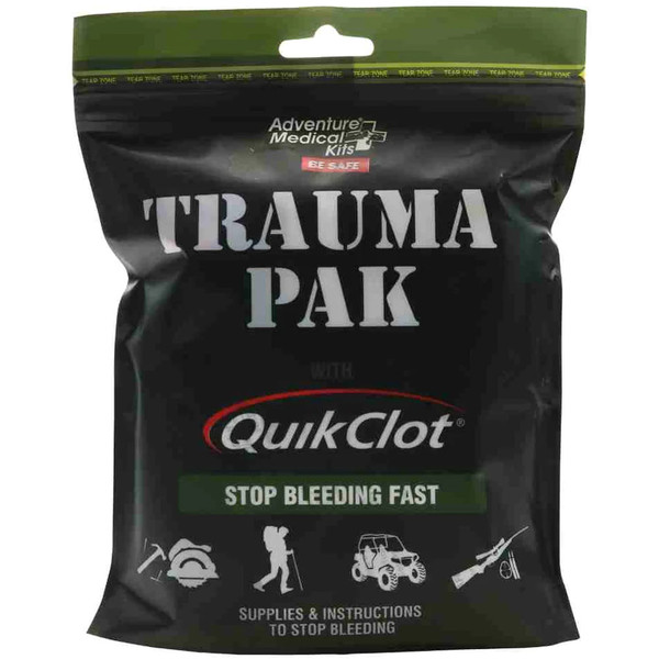 Adventure Medical Trauma Pak First Aid Kit with QuikClot * Compact Emergency Medical Supplies