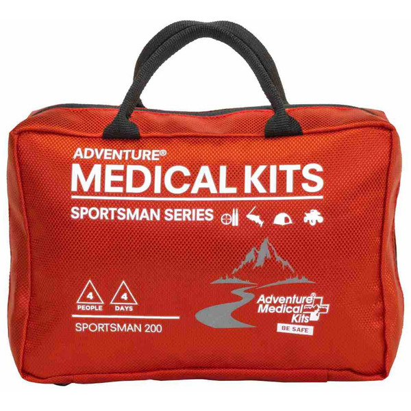 Adventure Medical Sportsman Series Medical Kit 200 for Up to 4 People, 4-Day Trip Emergency First Aid Kit