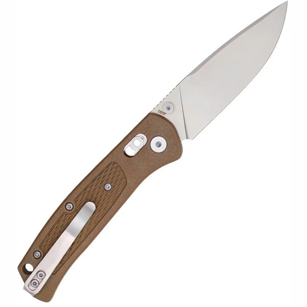 CobraTec EDC Scout Grivory Bar Lock Folding Knife with VG10 Blade - Mocha Handle