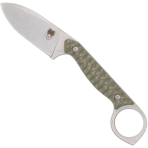 CobraTec Wolfteeth Fixed Blade Knife OD Green - Compact and Durable Survival Knife