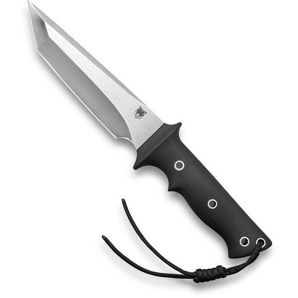 CobraTec Renegade 440C Tanto Blade Fixed Knife with Black Finish