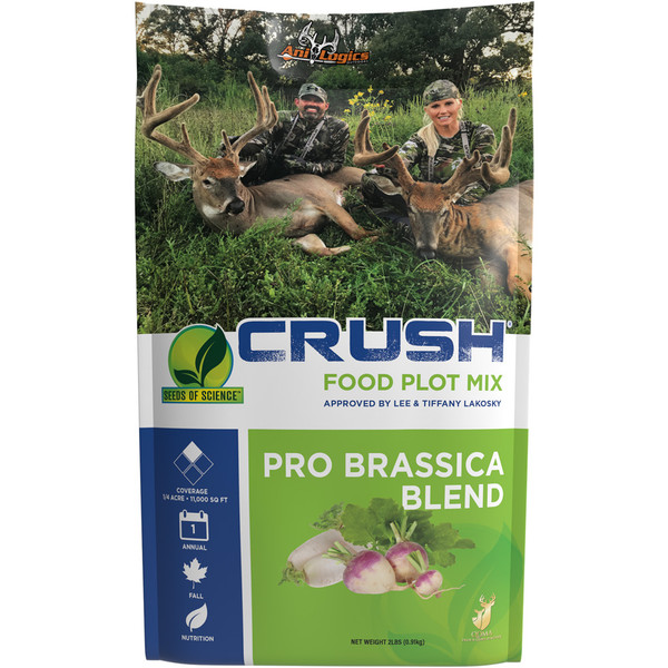 AniLogics CRUSH Pro Brassica Blend Food Plot Seed * 2 lbs. for Wildlife and Deer Food Plots