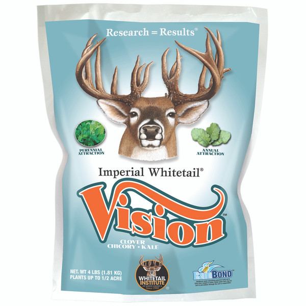 Whitetail Institute Vision Seed 4 lb. - Premium Forage Mix for Deer Hunting and Wildlife Management