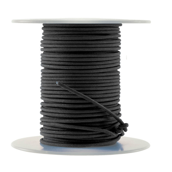 October Mountain Endure-XD Release Loop Rope 100 ft. - Durable Black Nylon Rope for Climbing and Outdoor Use