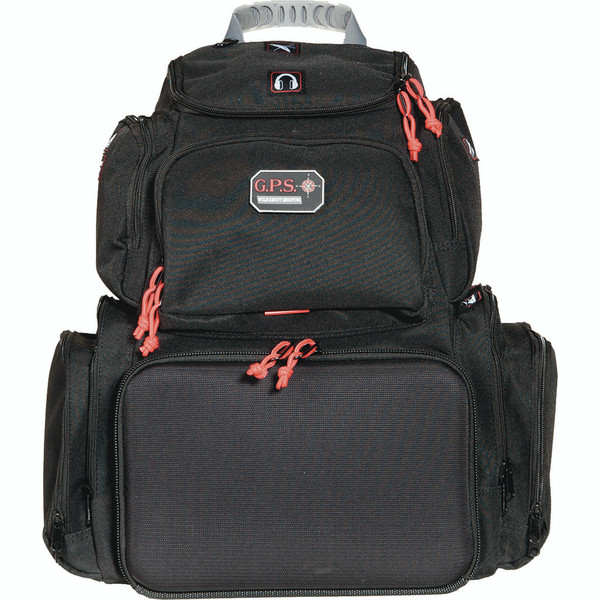 GPS Executive Backpack with Cradle for 4 Handguns in Black - Model GPS-1711BP
