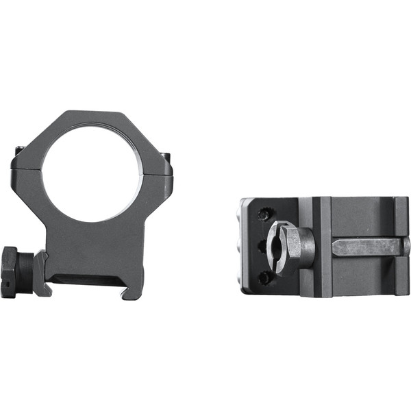 Weaver Tactical 6-Hole Picatinny Ring Mount for 1-Inch Scopes - Matte Black